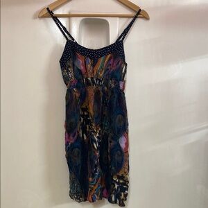 Multicolor Spaghetti Strap Dress